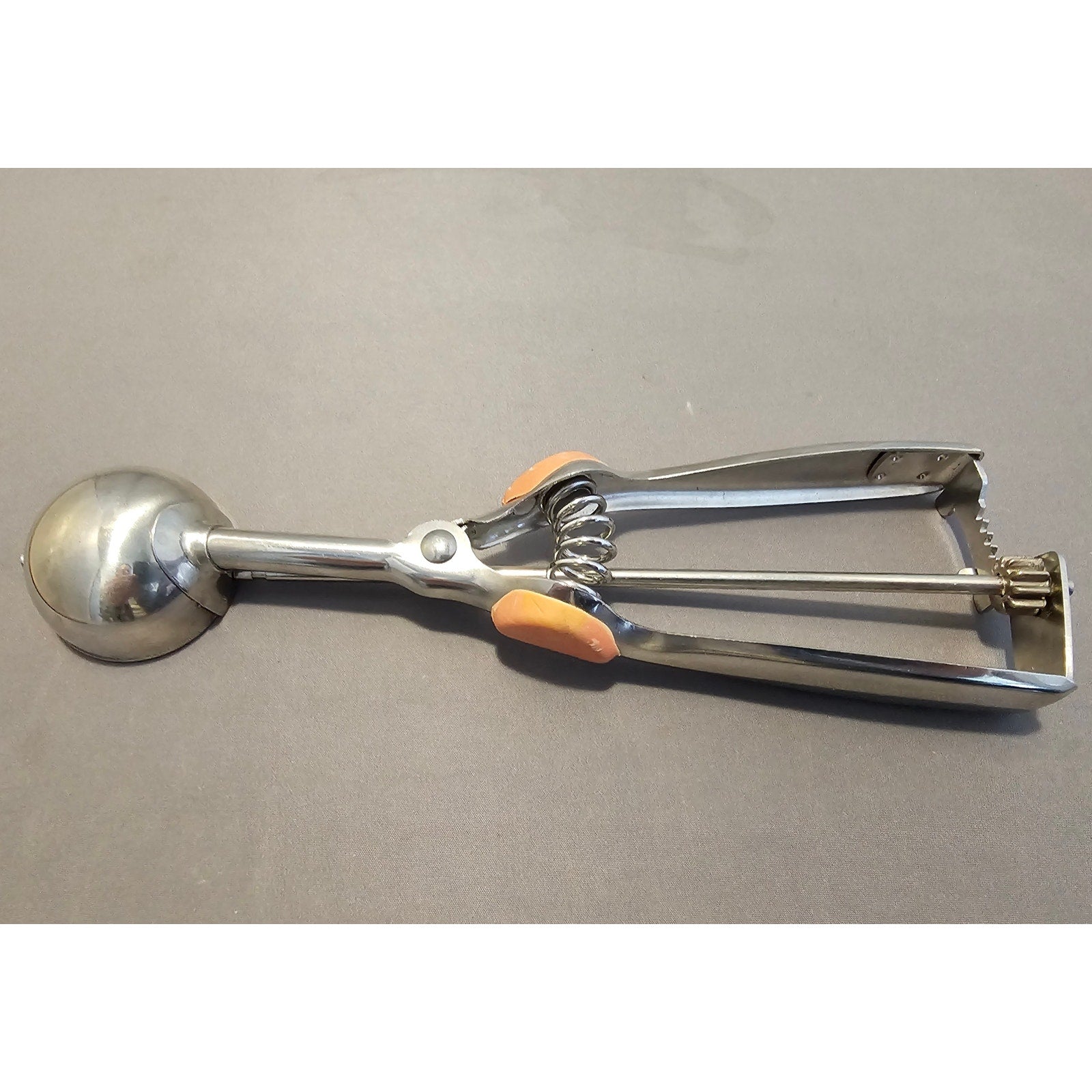 Vintage Nordic Ware 50 - 1-1/2" Ice Cream/Cookie Scoop - Red/Silver Handle