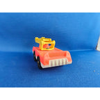 Vintage Fisher-Price #124 - Red Fire Truck w/Yellow Ladder
