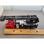 Electric Eddie Toy Boom/Ladder Truck - Red/Black - China - loose