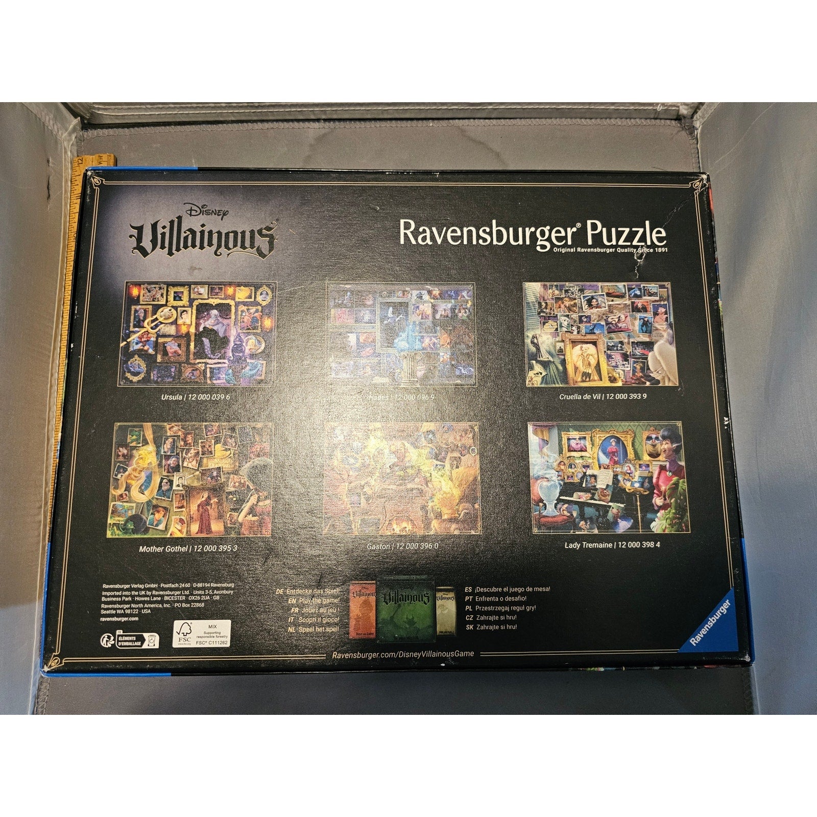 Ravensburger No. 12 000 398 4 - Disney Villainous: Lady Tremaine - 1000Pc Puzzle