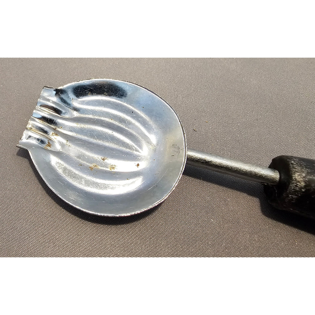 Vintage 8" Black Plastic Handled Double Ended Melon Baller/Curler