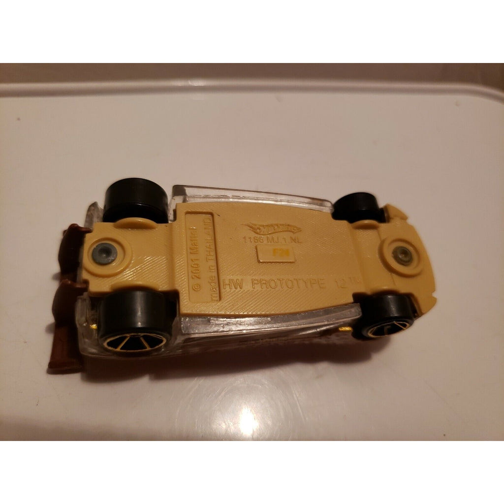 2001 Mattel Hot Wheels HW Prototype 12 Safari Leopard Print Bronze Gold Yellow
