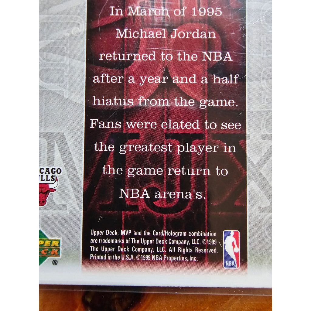 Michael Jordan 1999 Upper Deck MVP #180 mj exclusives #45 - Chicago Bulls - NBA