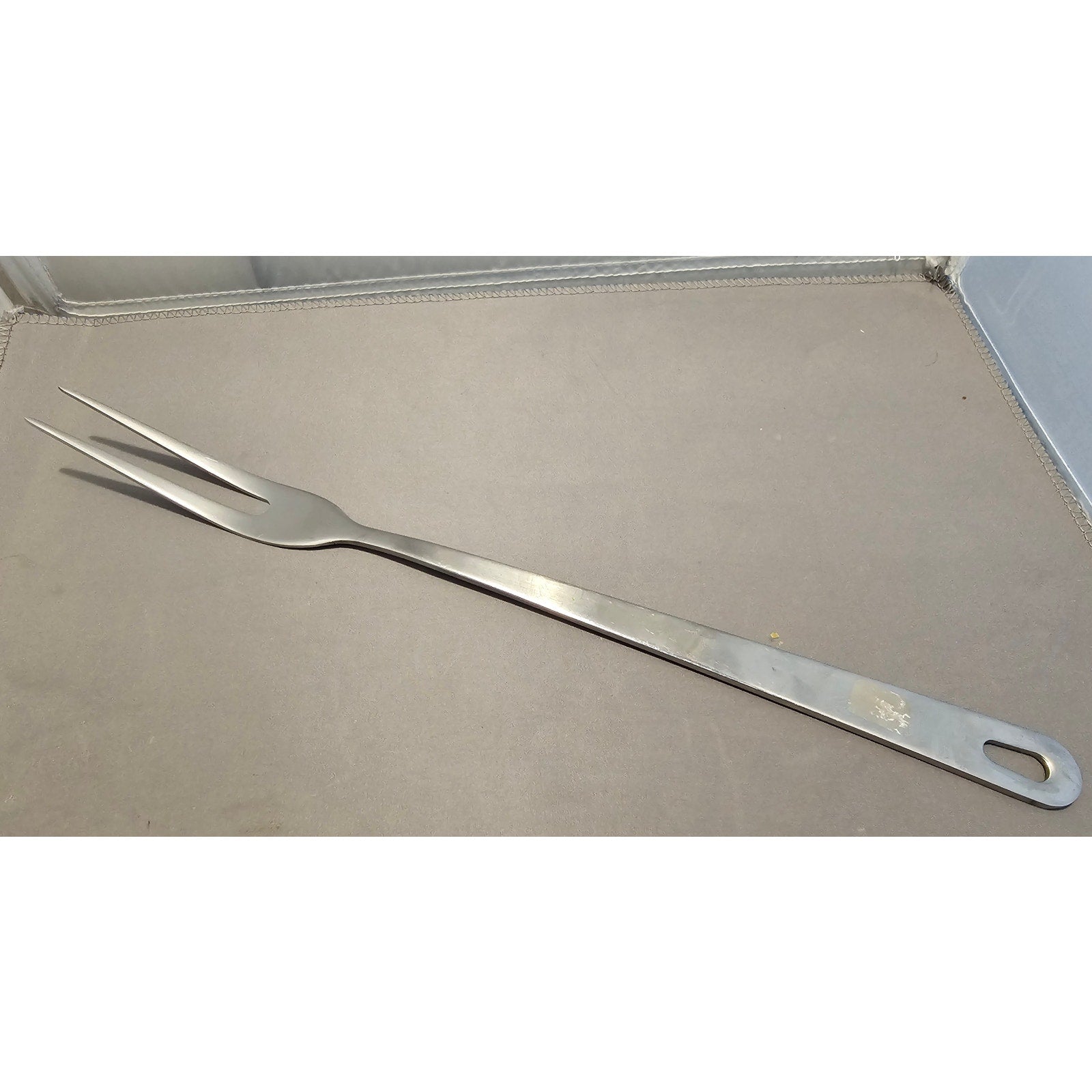 Wolfgang Puck's Cafe Collection 2-Prong Stainless Steel Fork - 13-1/2”