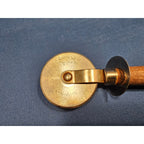 Vintage Bonny Stainless Steel 2-1/4" Pizza Cutter/Wheel w/Wood Handle - 7" long