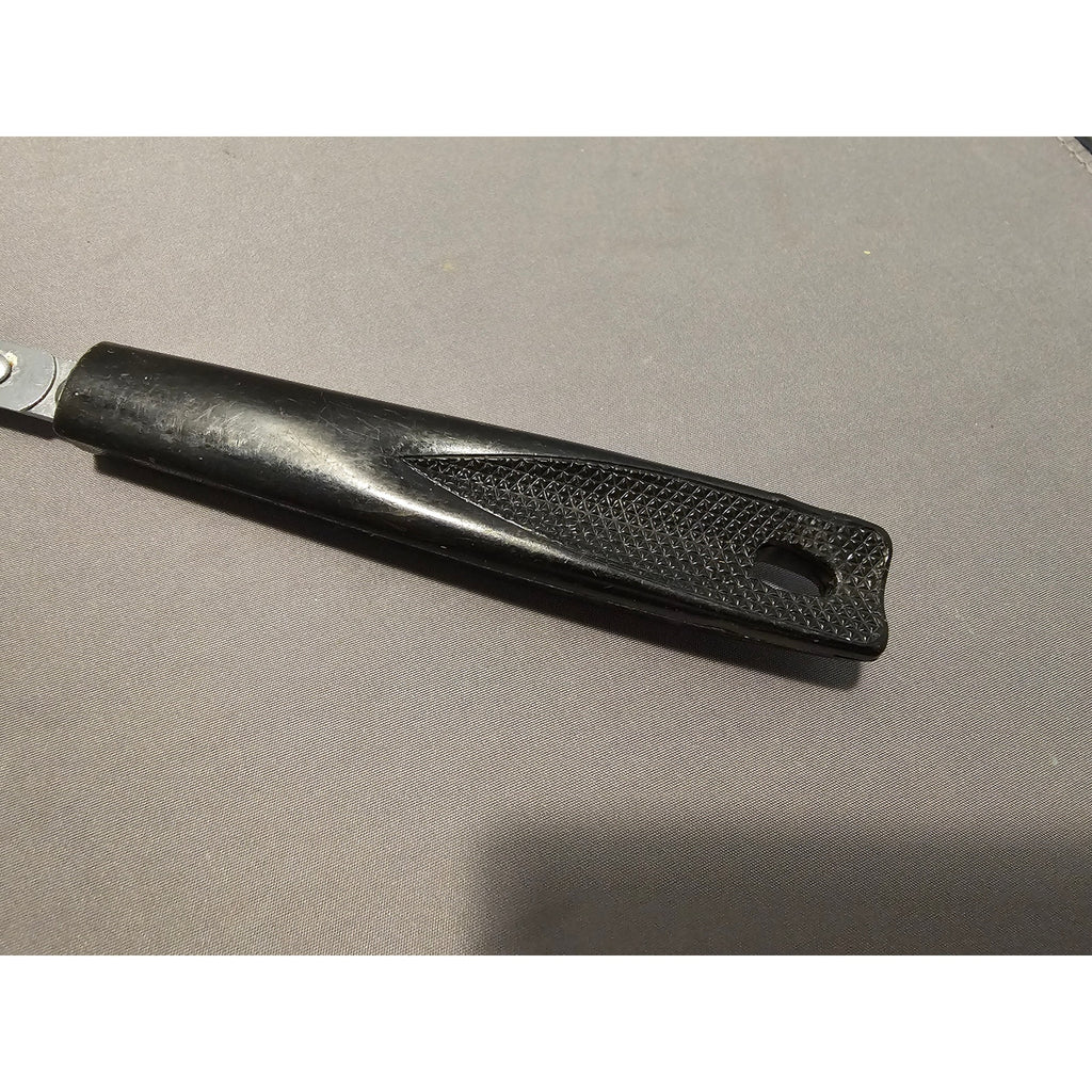 Vintage Ekco Stainless Steel Cheese Slicer/Server - Black Plastic Handle - USA