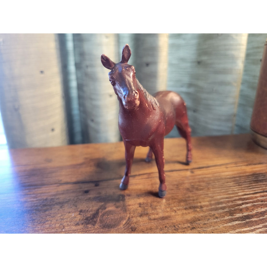 1994 TM Brown Toy Horse - Animal Figure - Farm Toy - China