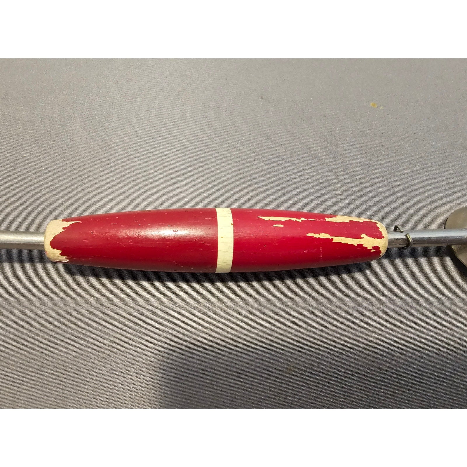 Vintage A&J Ekco Red Wood Handled Double Ended Melon Baller - Made in USA