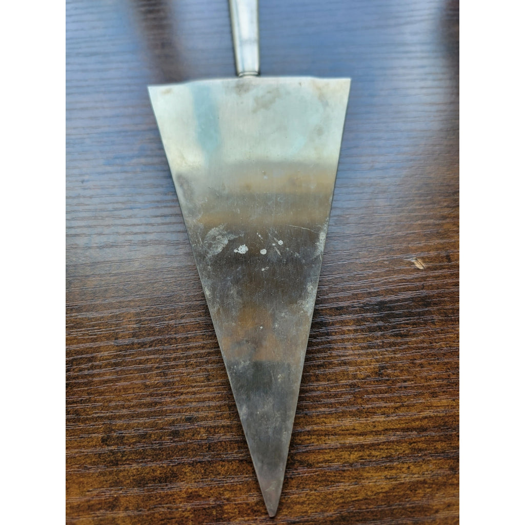 Vintage Stainless Steel Wedding Cake Server - "Love Forever" - I John 4:7