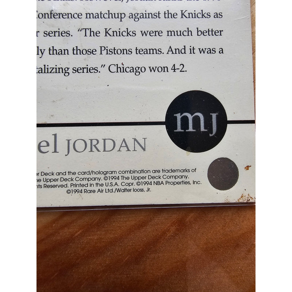 Michael Jordan 1994 Upper Deck Rare Air #81 Decade of Dominance - Bulls - NBA