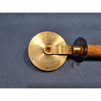 Vintage Bonny Stainless Steel 2-1/4" Pizza Cutter/Wheel w/Wood Handle - 7" long