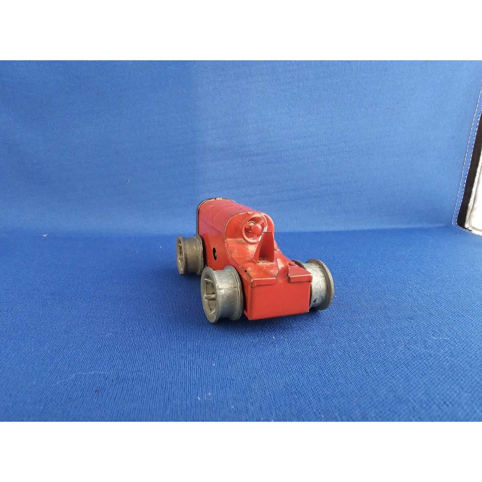 Vintage Wind-Up Tri Ang Minic Toys Red Tractor - Made in England - no key