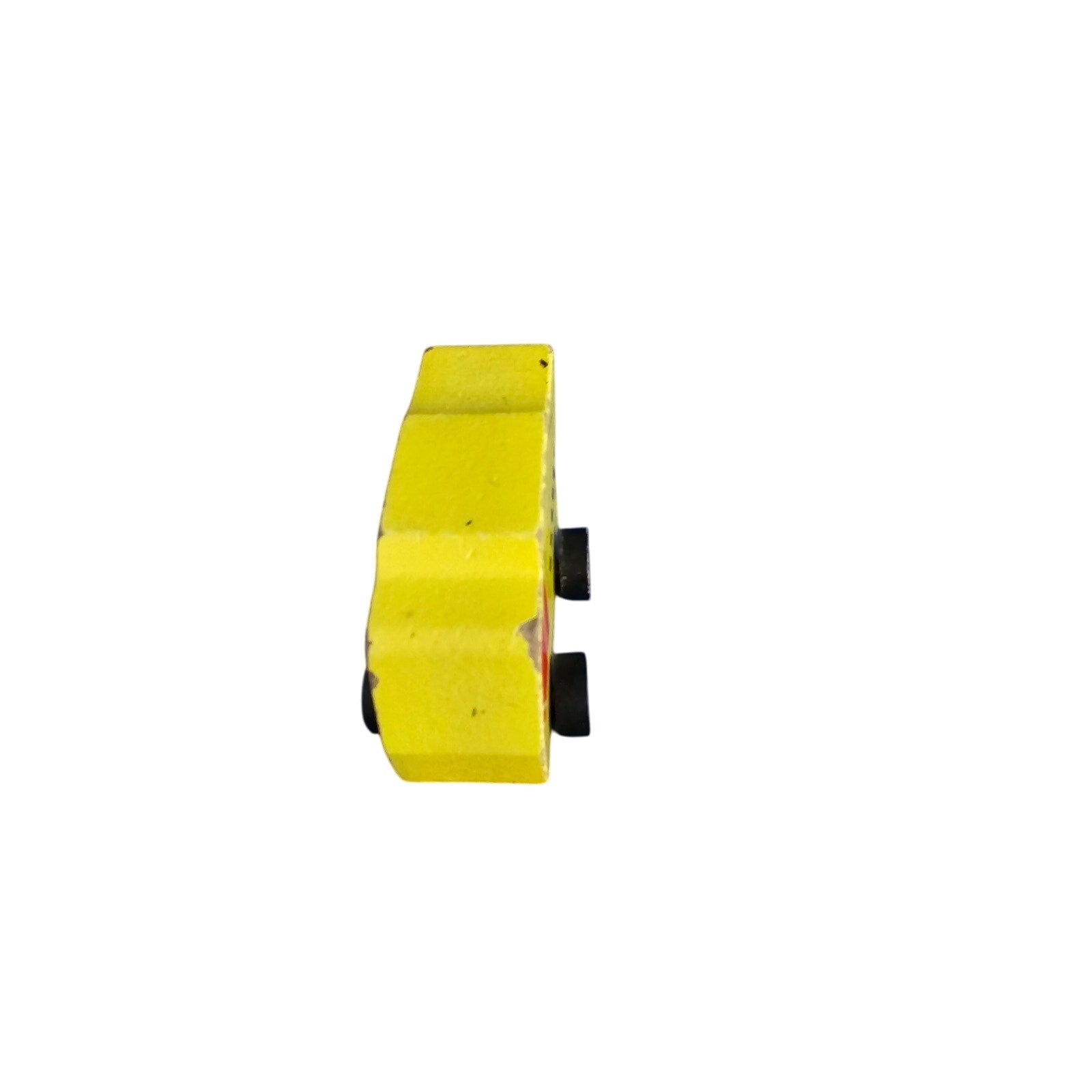 Greenbrier - Wood Yellow Toy Construction Truck - loose