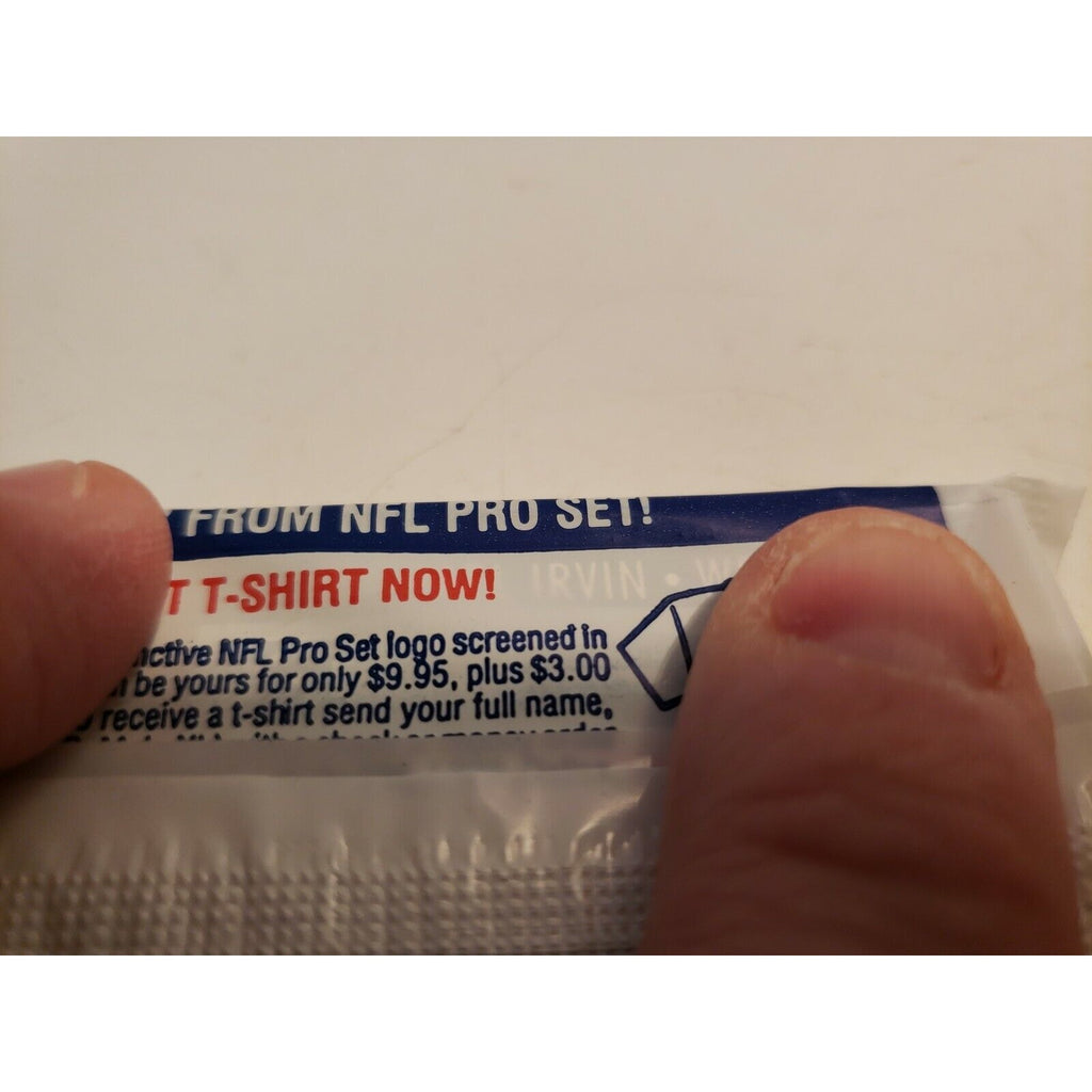 1990 Pro Set Football Series 1 Un-opened Factory Sealed Pack - Irvin #79