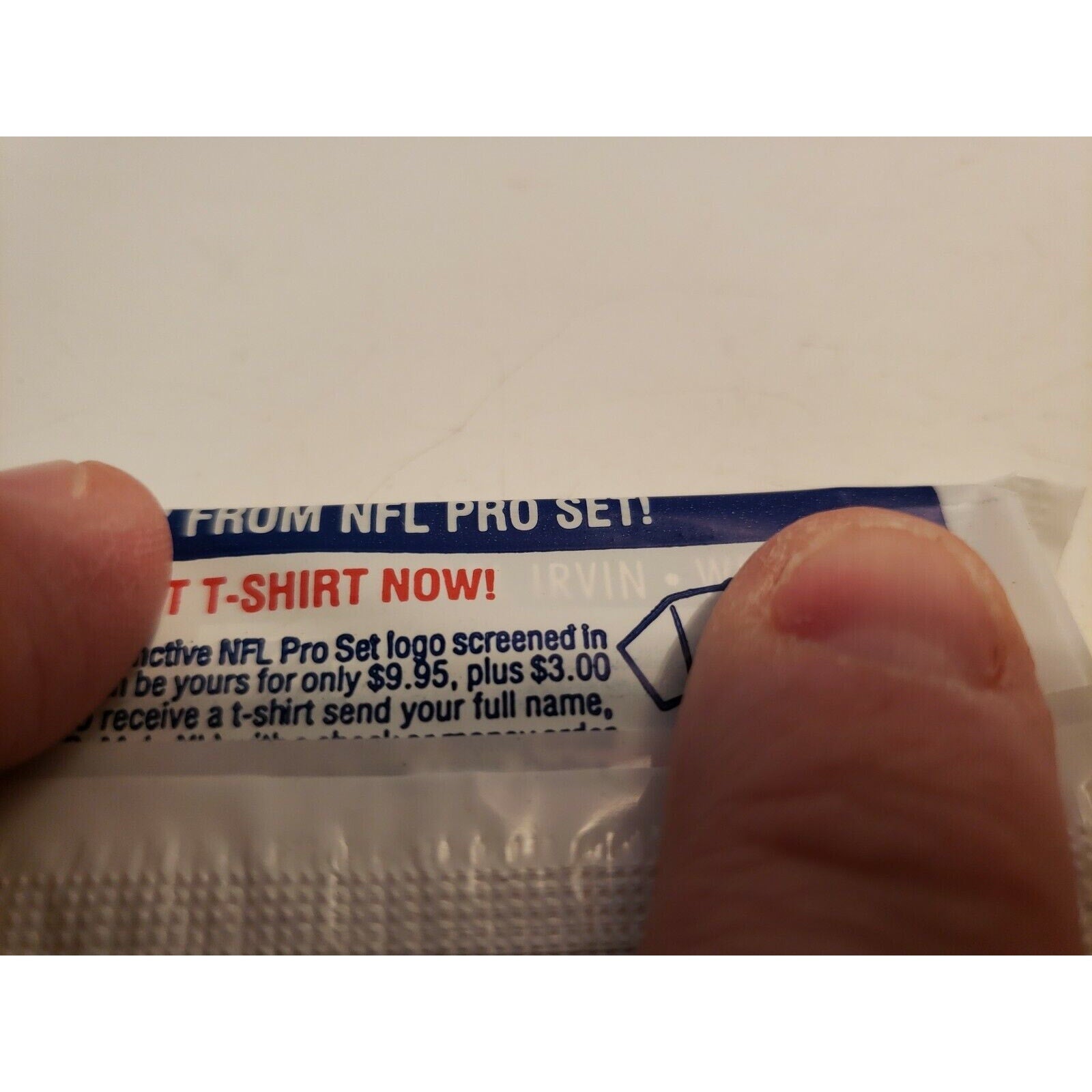 1990 Pro Set Football Series 1 Un-opened Factory Sealed Pack - Irvin #79