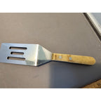 The Pampered Chef - Mini Stainless Steel Slotted Spatula w/Wood Handle 8"