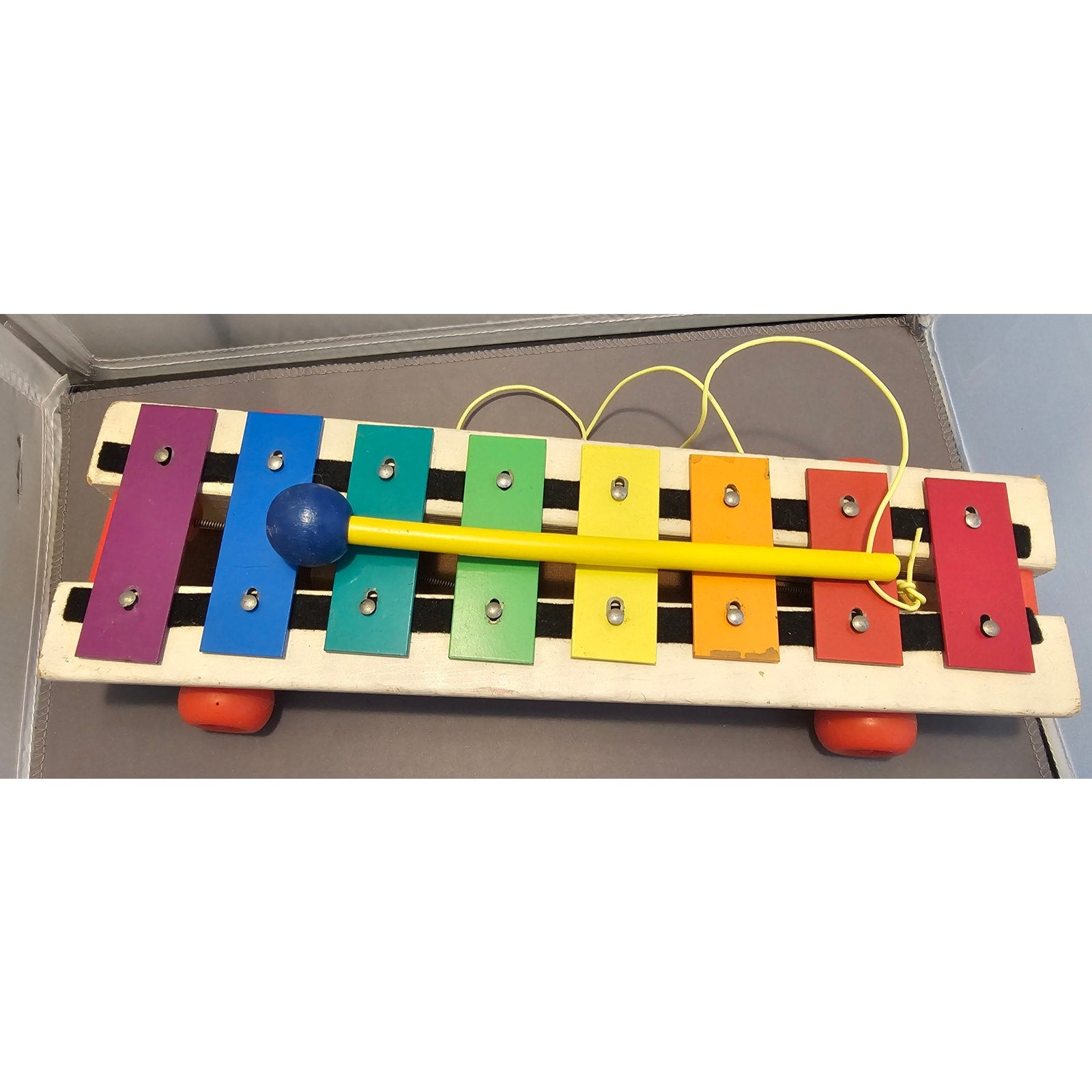 Vintage 1964 Fisher-Price #870 Pull A Tune Xylophone - Great Condition