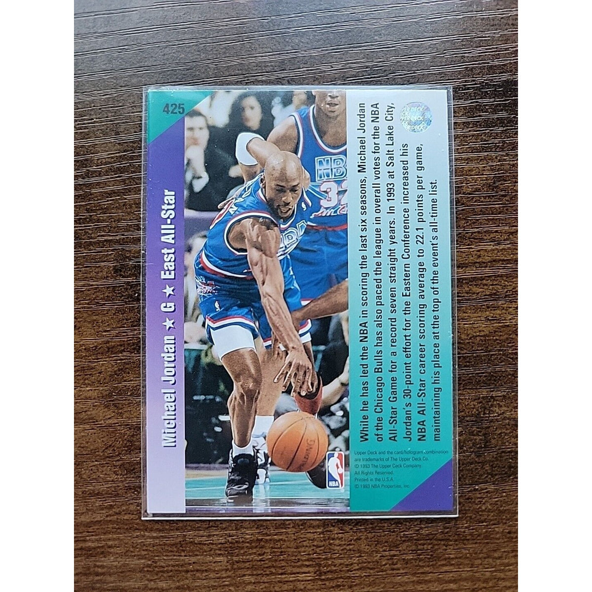 Michael Jordan 1992-1993 Upper Deck #425 - Chicago Bulls - NBA All Star