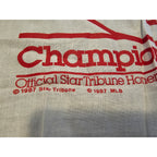 Vintage 1987 Minnesota Twins World Series Homer Hanky - Championship Drive