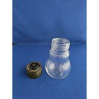 Vintage Glass Light Bulb Shaped Vase-Jar w/Screw-On Cover - No 15 on Bottom