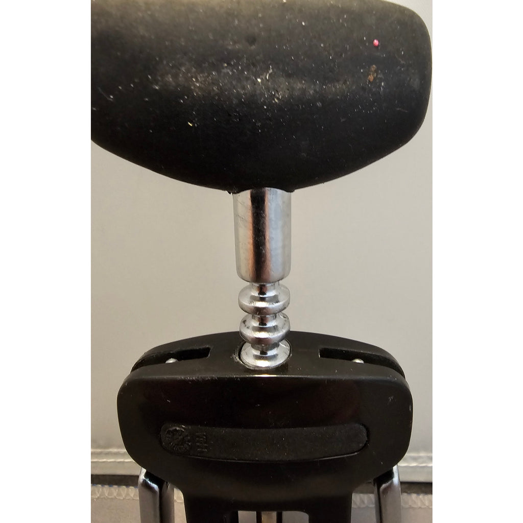 Goodcook Black/Silver Corkscrew Wine Bottle Opener w/Fins - Push Down - 6-1/2"