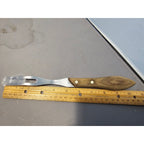 Vintage 2-Prong Stainless Carving/Serving Fork w/Wood Handle - 10-1/2" Long
