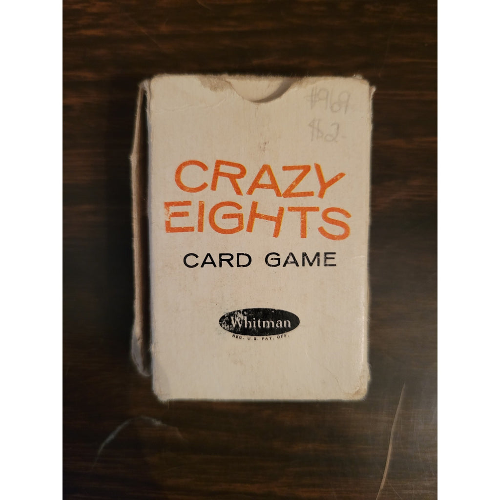 Vintage Whitman No. 3 Crazy Eights Mini Game - 43 Cards w/box instructions