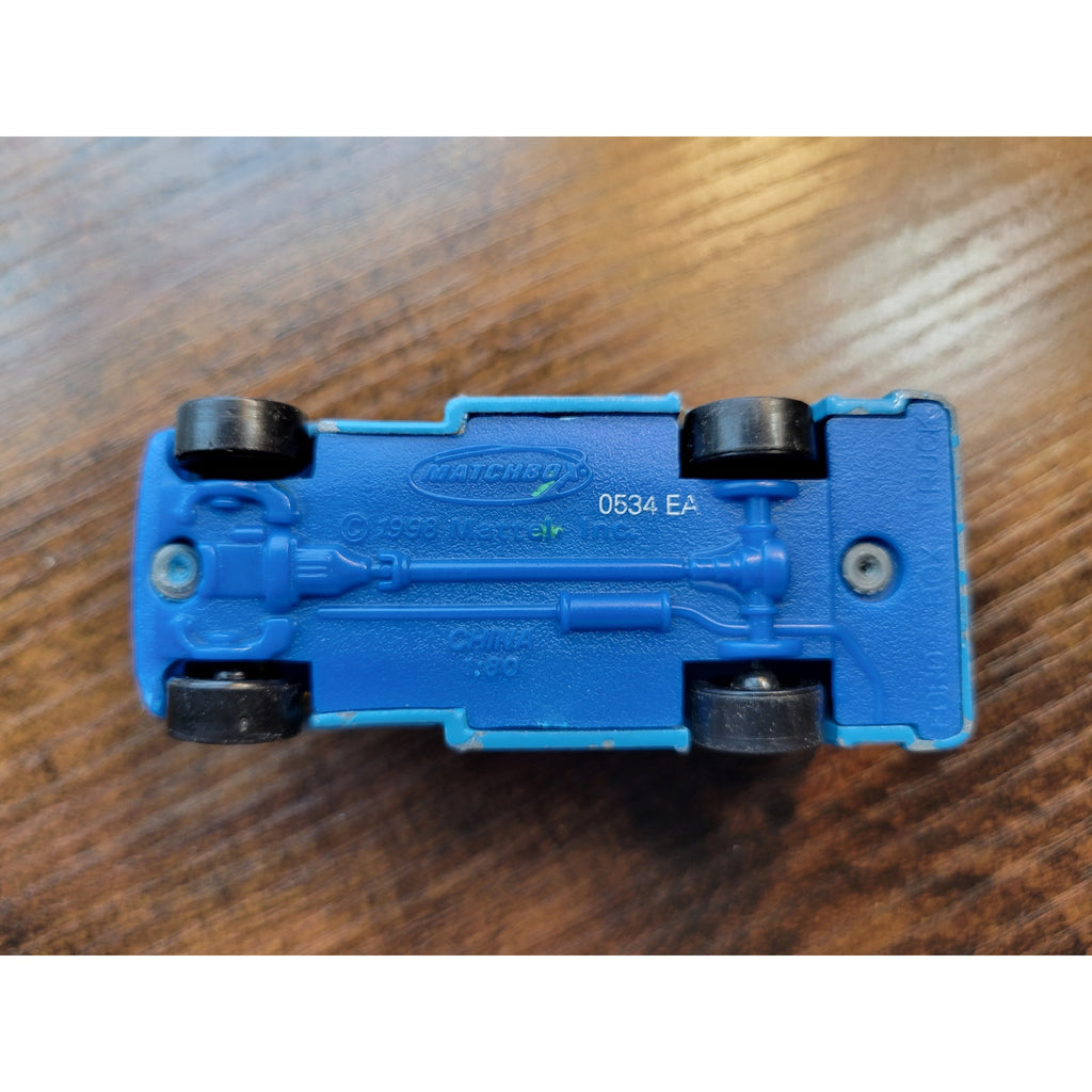 1998 Matchbox - Spongebob Blue Ford Box Truck 1:80 - 0534 EA - loose