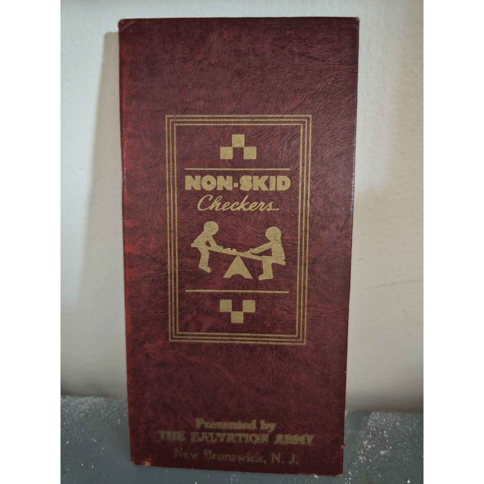 Vintage Non-Skid Checkers Board by The Salvation Army - New Brunswick, NJ