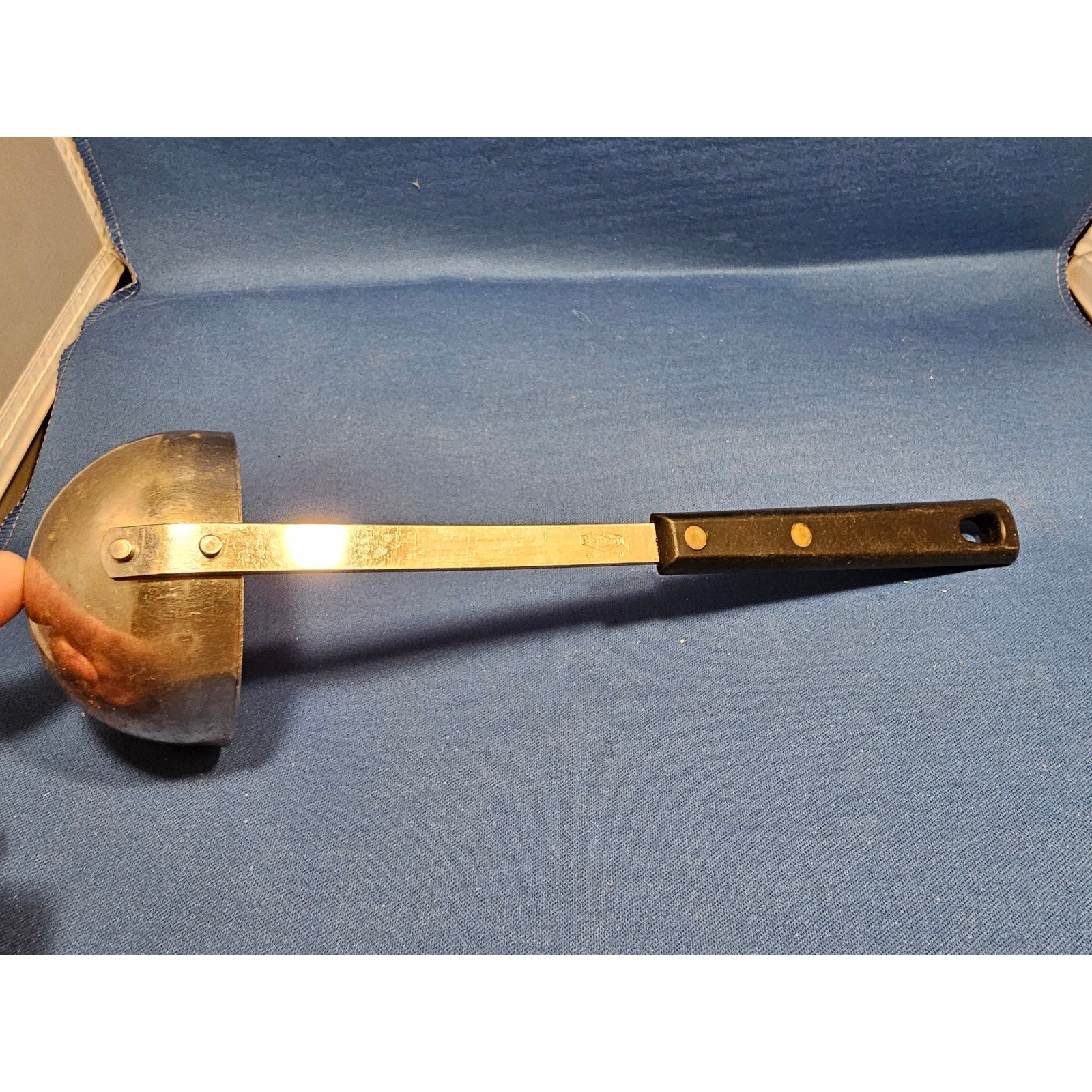 Vintage Royal Brand Sharpcutter Stainless Steel Soup Ladle w/Plastic Handle