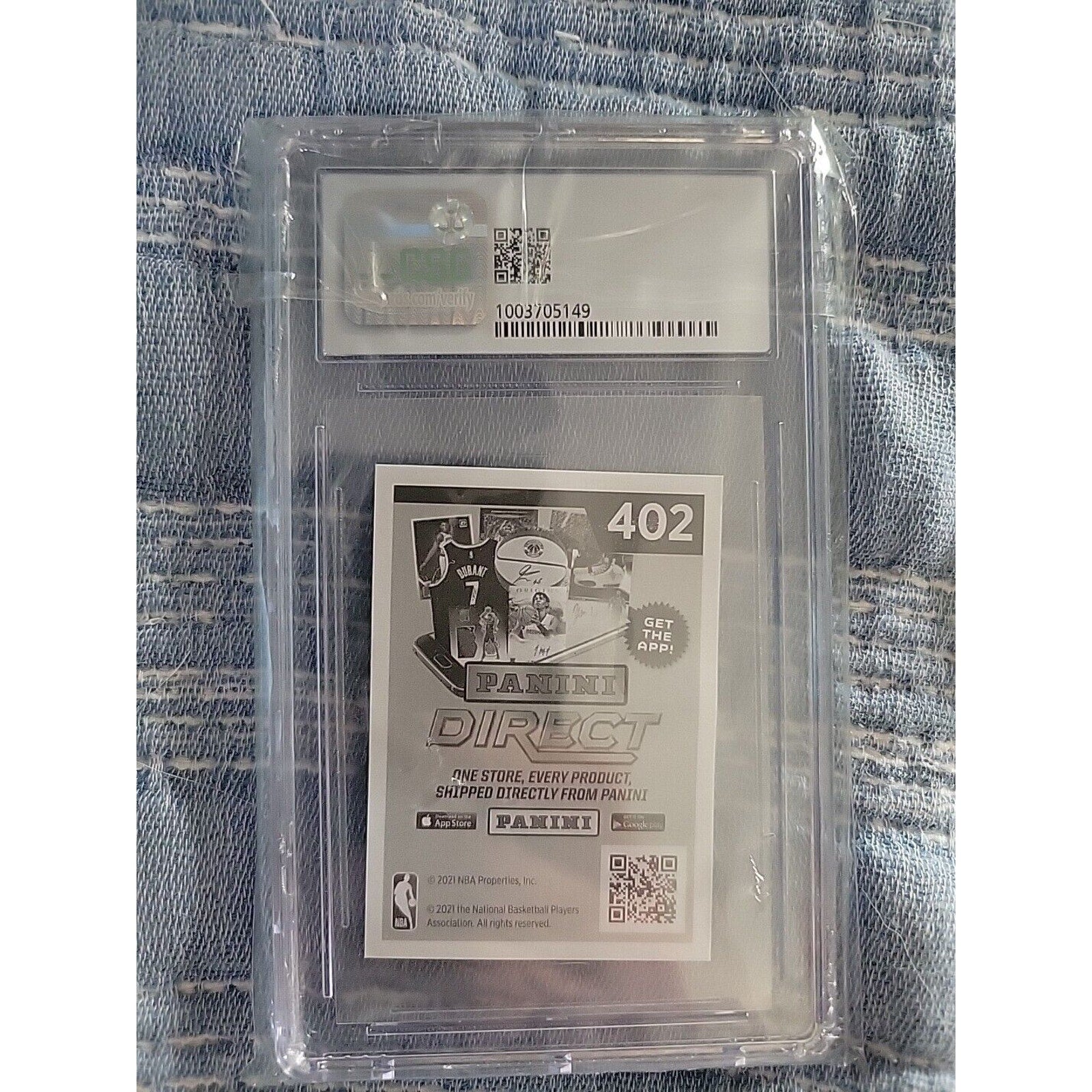 Anthony Edwards 2020-21 Panini Stickers #402 - Rookie - CSG Graded 8.5