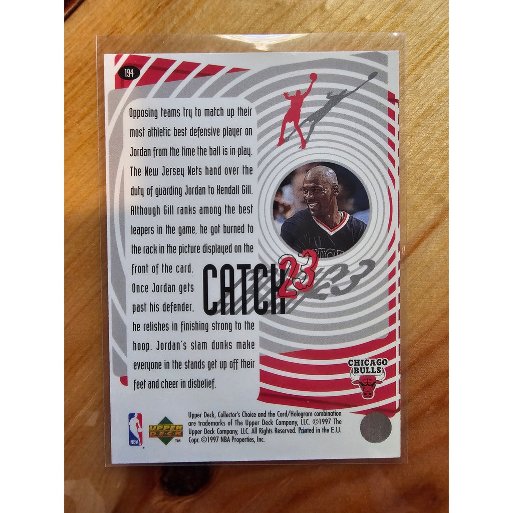 Michael Jordan 1997-1998 Upper Deck Catch 23 #194 - Chicago Bulls - NBA