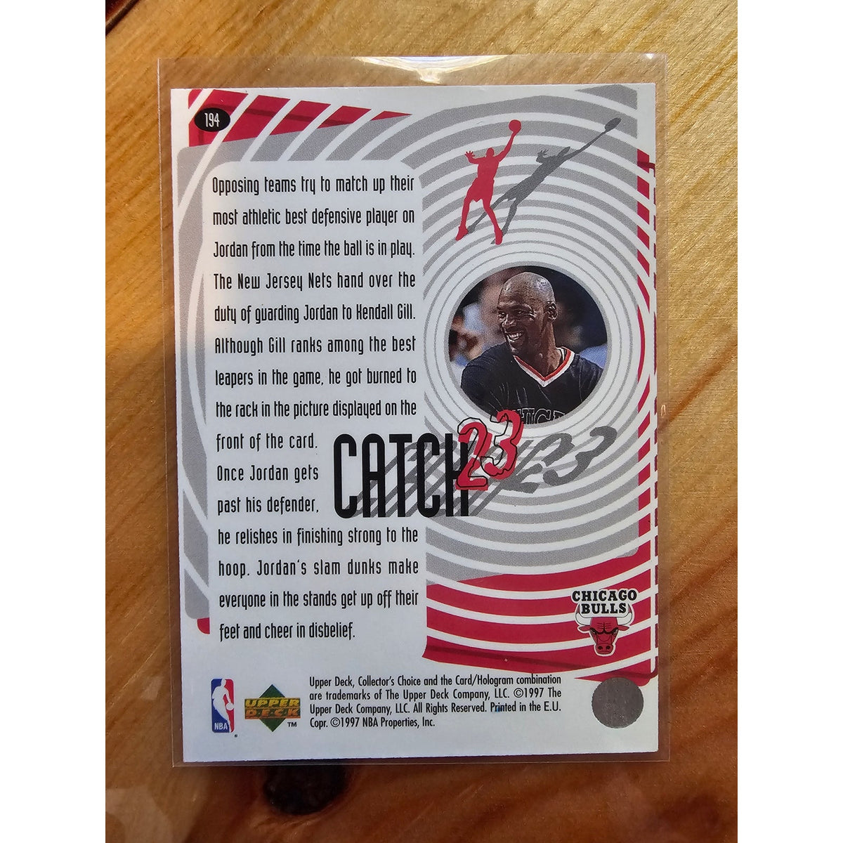 Michael Jordan 1997-1998 Upper Deck Catch 23 #194 - Chicago Bulls - NBA
