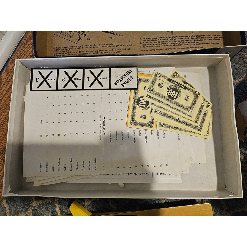 Vintage 1977 Milton Bradley 4723 Family Feud TV Show Board Game - 1st Edition