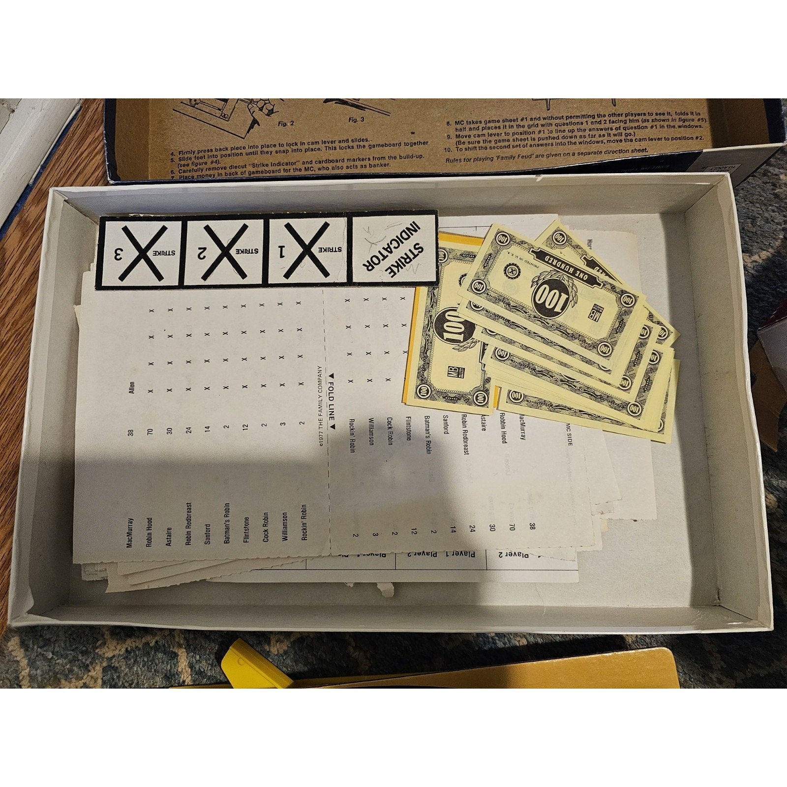 Vintage 1977 Milton Bradley 4723 Family Feud TV Show Board Game - 1st Edition