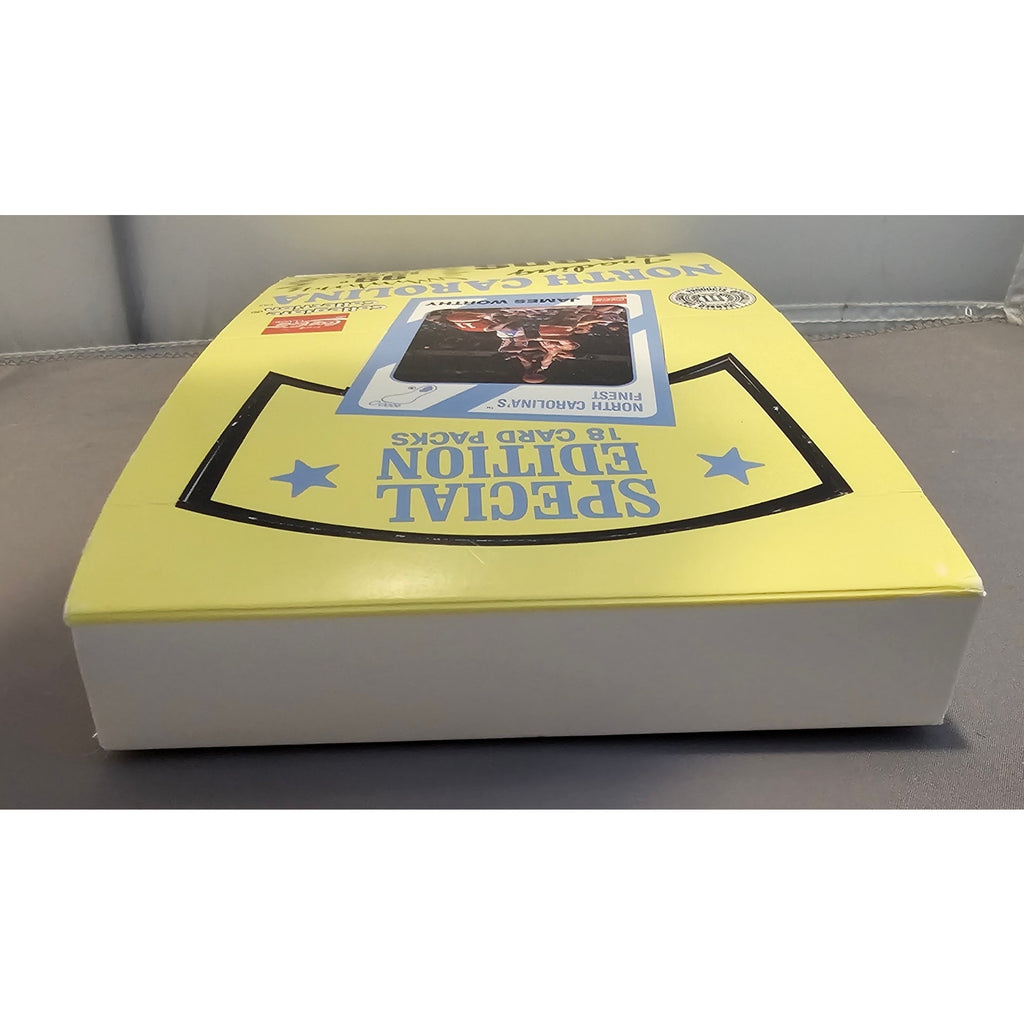 EMPTY 1989 North Carolina First Edition Trading Cards Box w/James Worthy Cover