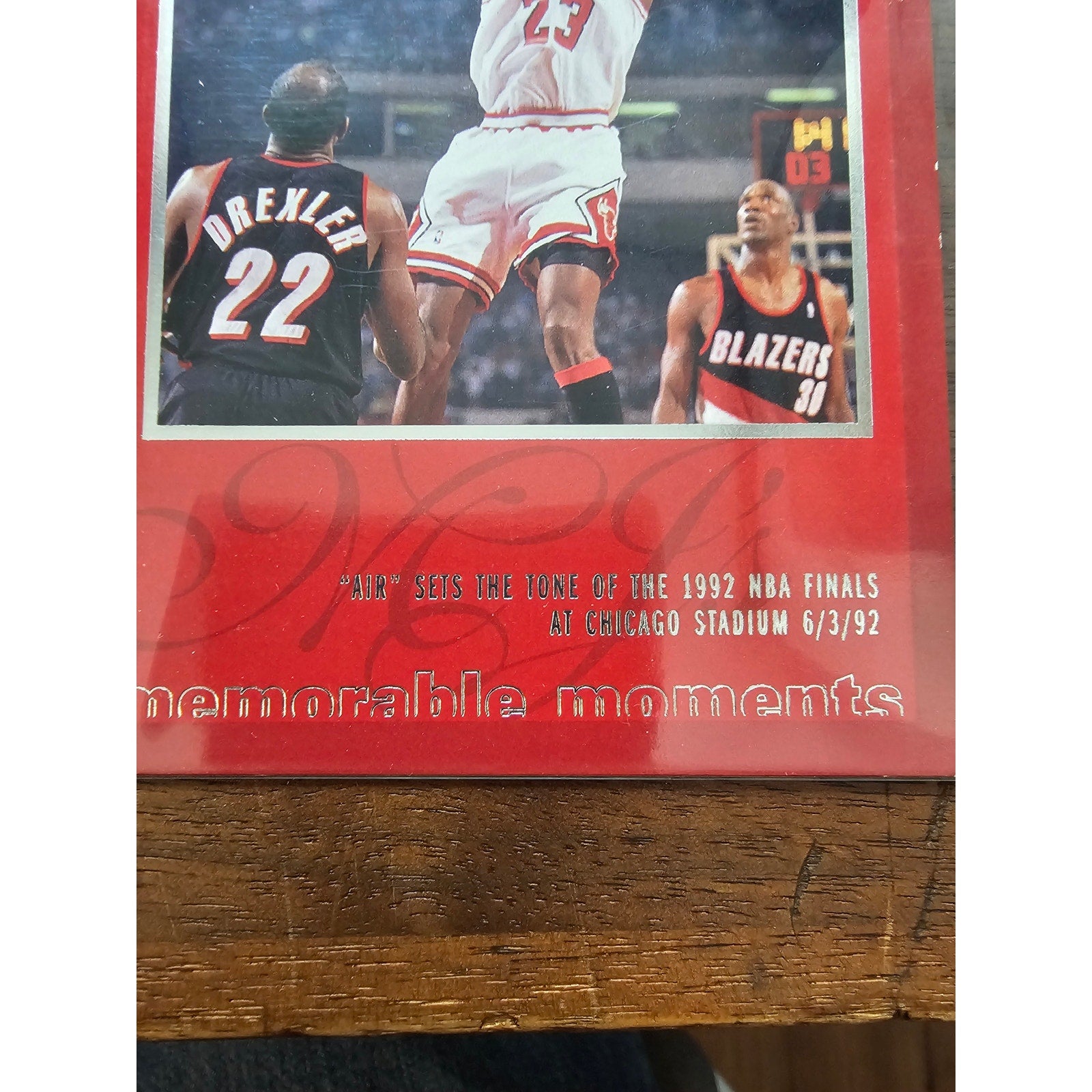Michael Jordan 1997 Upper Deck #23 - Memorable Moments - Bulls - NBA - Jumbo