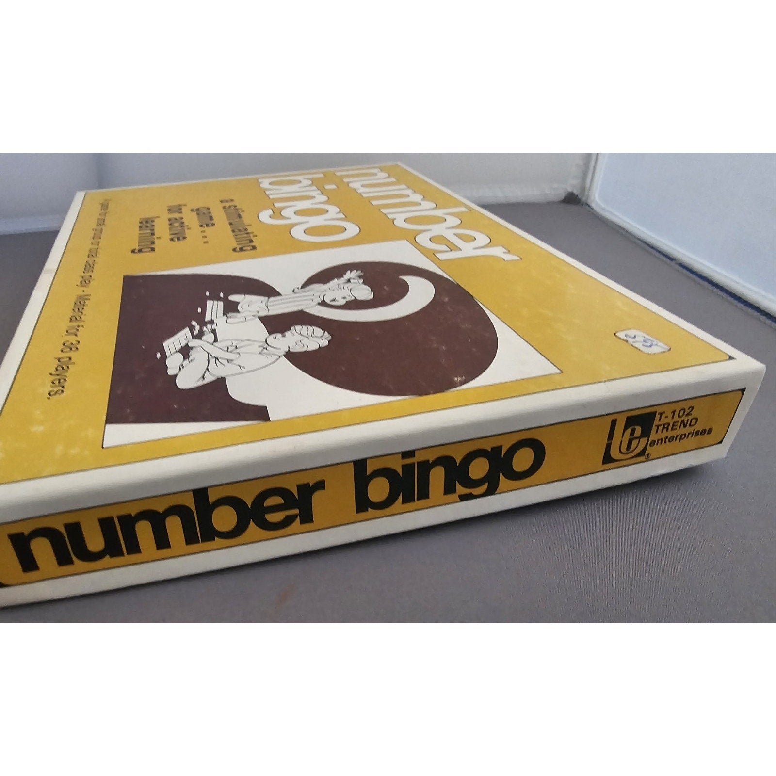 Vintage Number Bingo (Yellow Box) T-102 by Trend Enterprises - for 36 Players