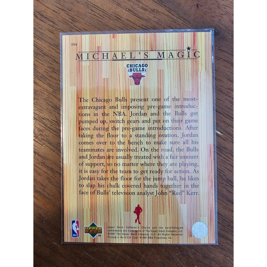 Michael Jordan 1997-1998 Upper Deck #394 - Michael's Magic - Chicago Bulls - NBA