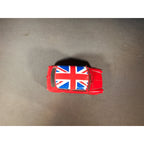 Welly No. 58242 - Red Mini Cooper 1300 w/Union Jack Flag on Roof - loose