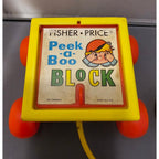 Vintage 1970 Fisher-Price #760 Peek-a-Boo Block - works great