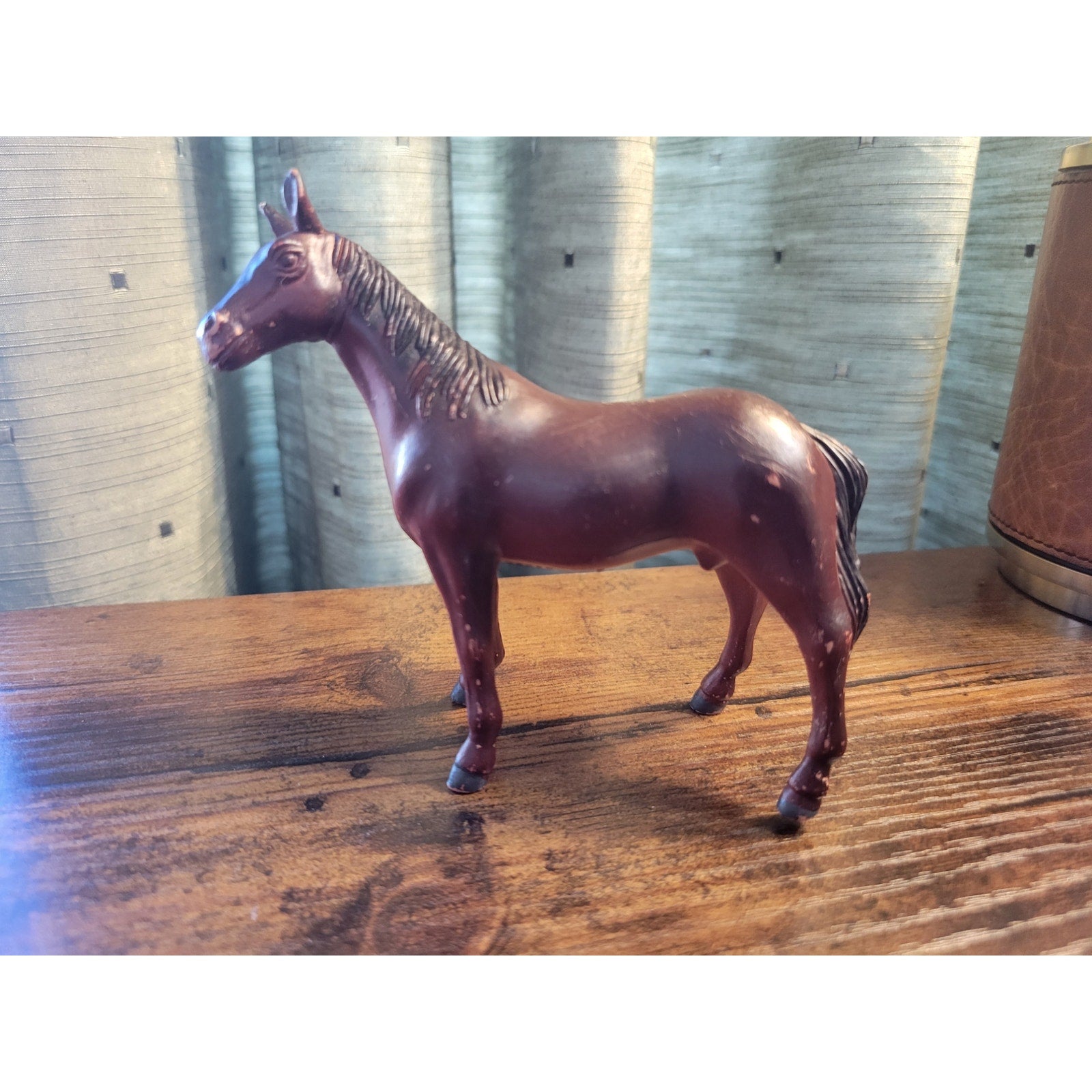 1994 TM Brown Toy Horse - Animal Figure - Farm Toy - China