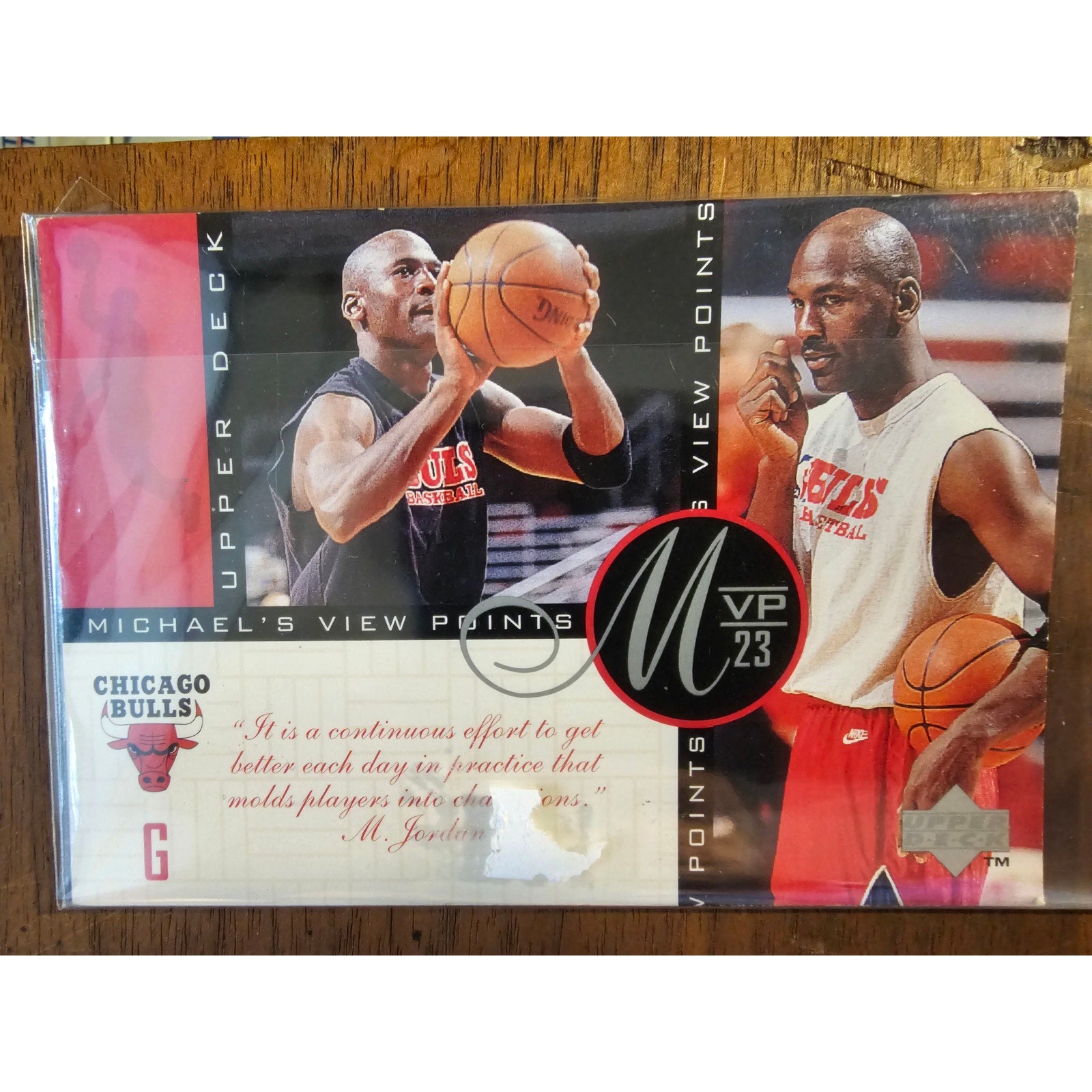 Michael Jordan 1997 Upper Deck #VP1 - View Points - NBA - Jumbo