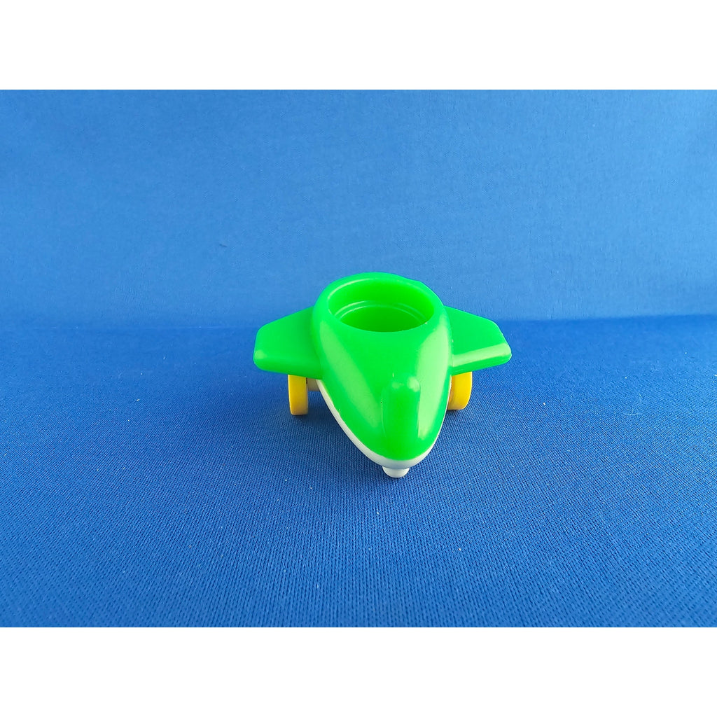 Vintage Fisher Price Little People Riders #656 -Green/White Baby Airplane FPT819