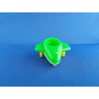 Vintage Fisher Price Little People Riders #656 -Green/White Baby Airplane FPT819