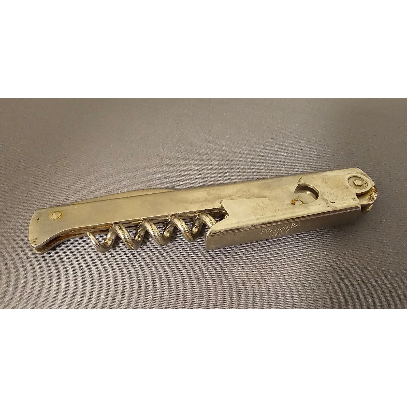 Vintage Franmara Beer and Wine Bottle Corkscrew Opener - 4-1/2" long - Italy