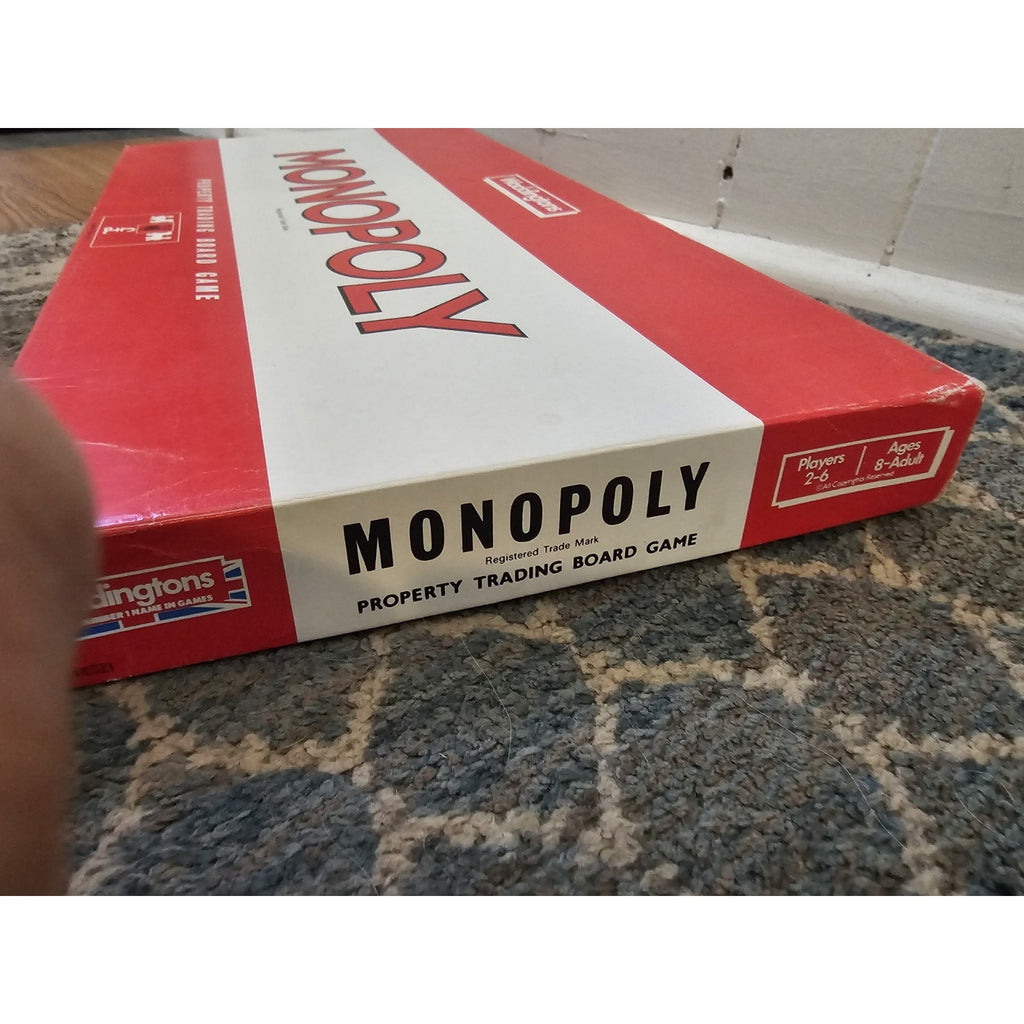 Vintage 1993 Waddingtons Monopoly 44021 - Complete Board Game w/Red Board Insert