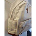 New Loulu Large Canvas Tan/Beige Backpack - Vegan Leather - with Bag