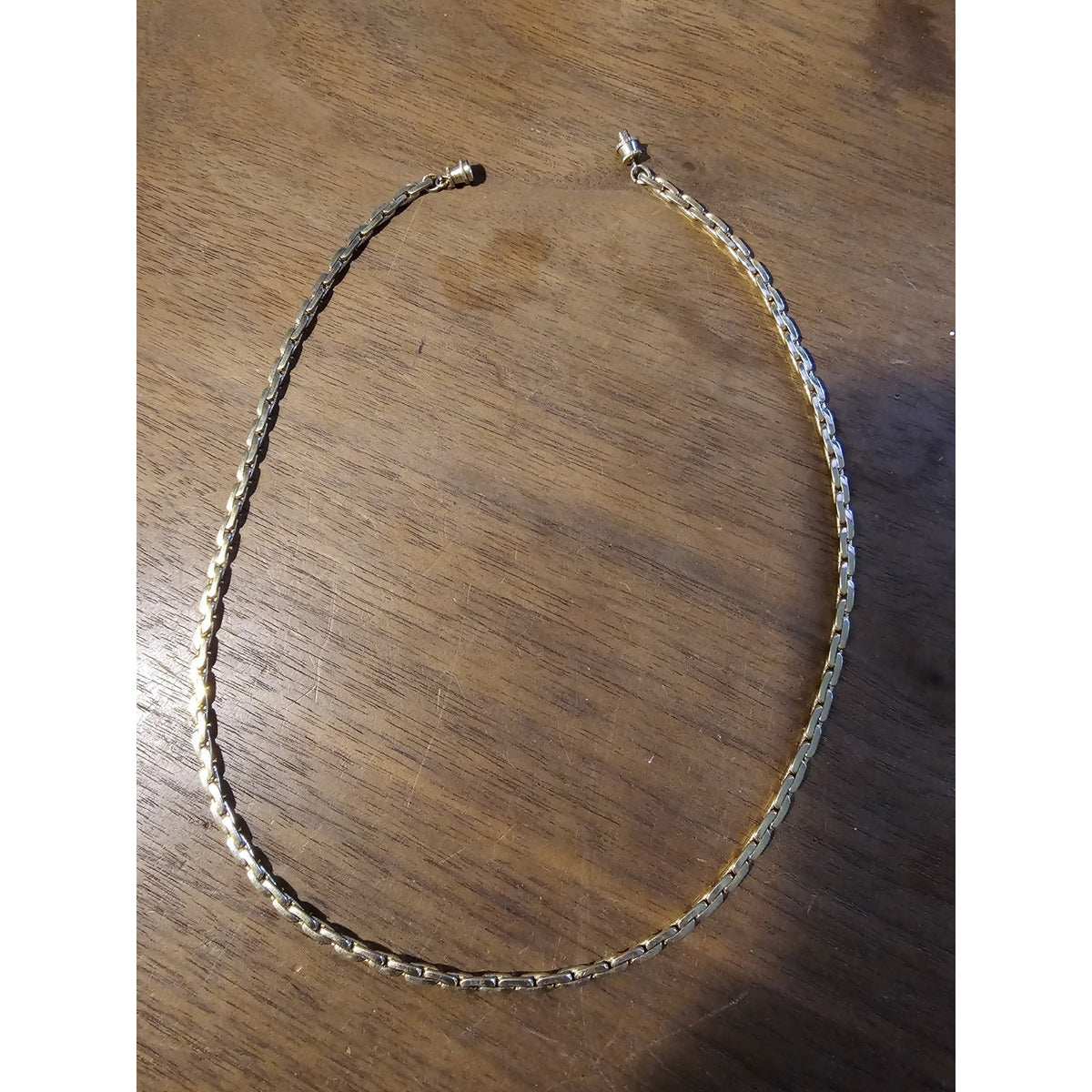 Vintage/1990's Unisex 18 Inch Gold Tone Rope Chain Necklace w/Barrel Closure
