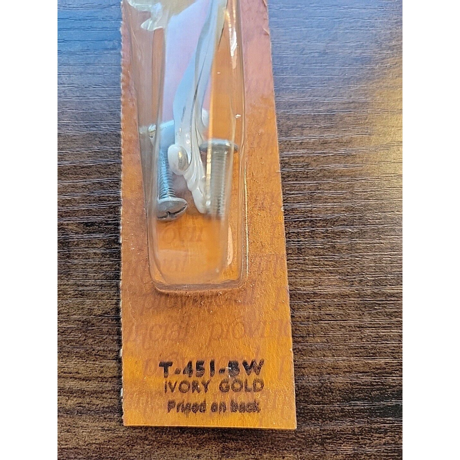 New Vintage Amerock T-451-BW Ivory Gold Pull Provincial 3” Centers - NOS